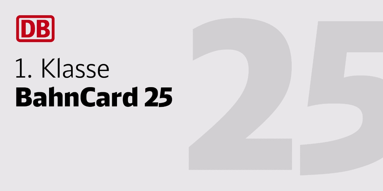 BahnCard 25, 1. Klasse
