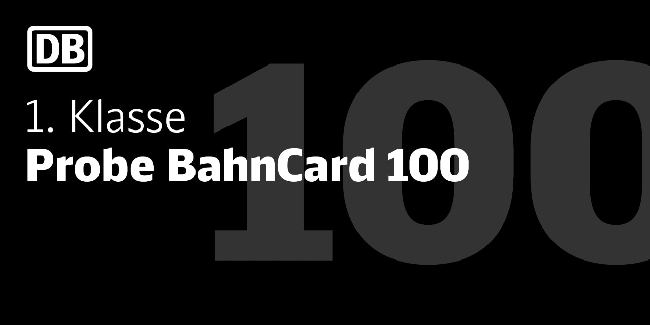 Probe BahnCard 100, 1. Klasse