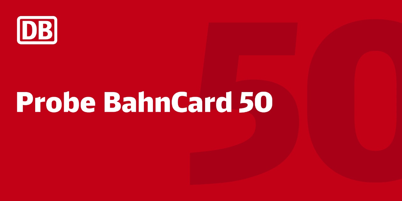 Probe BahnCard 50, 2. Klasse